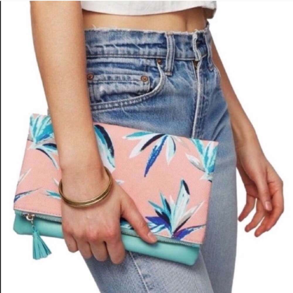 Rachel Pally Tropical 🌴 Foldover Clutch Purse